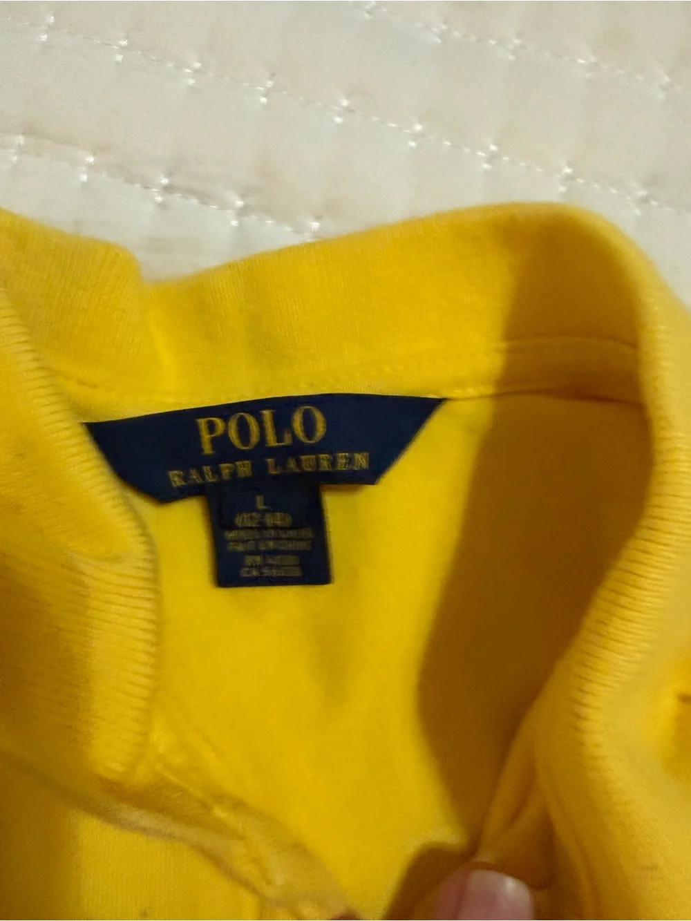 Ralph Lauren Girls' Bright Yellow Sleeveless Polo with Navy Pony